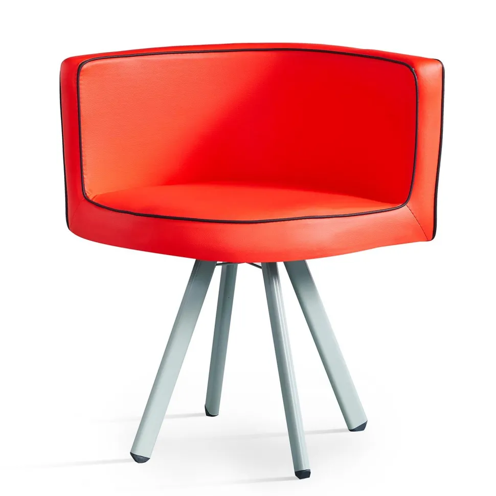 Table et chaises Mosaic 90 Rouge et Noir