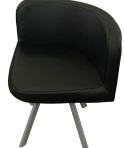 Table et chaises Mosaic 90 Blanc et Noir