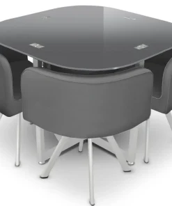 Table et chaises Mosaic 90 Gris