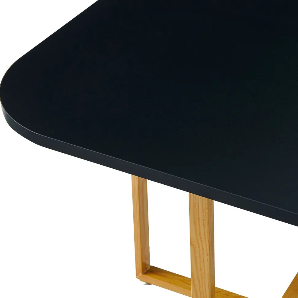 Table et chaises scandinaves Oslo Noir