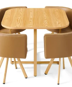Table et chaises scandinaves Oslo Taupe