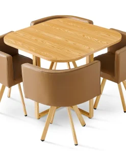 Table et chaises scandinaves Oslo Taupe