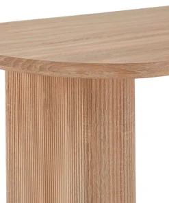 Table ovale Burundi avec pieds design style colonnes Bois Sonoma
