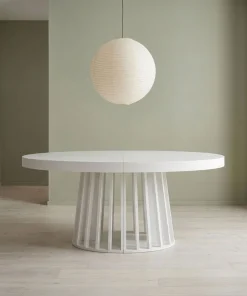 Table ovale extensible Eliza Blanc