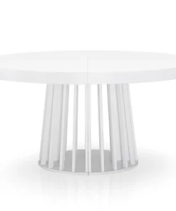 Table ovale extensible Eliza Blanc