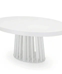 Table ovale extensible Eliza Blanc
