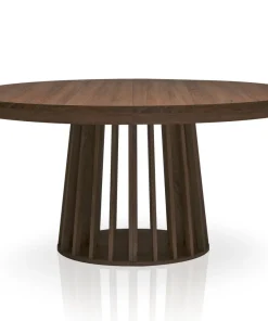 Table ovale extensible Eliza Bois noisette