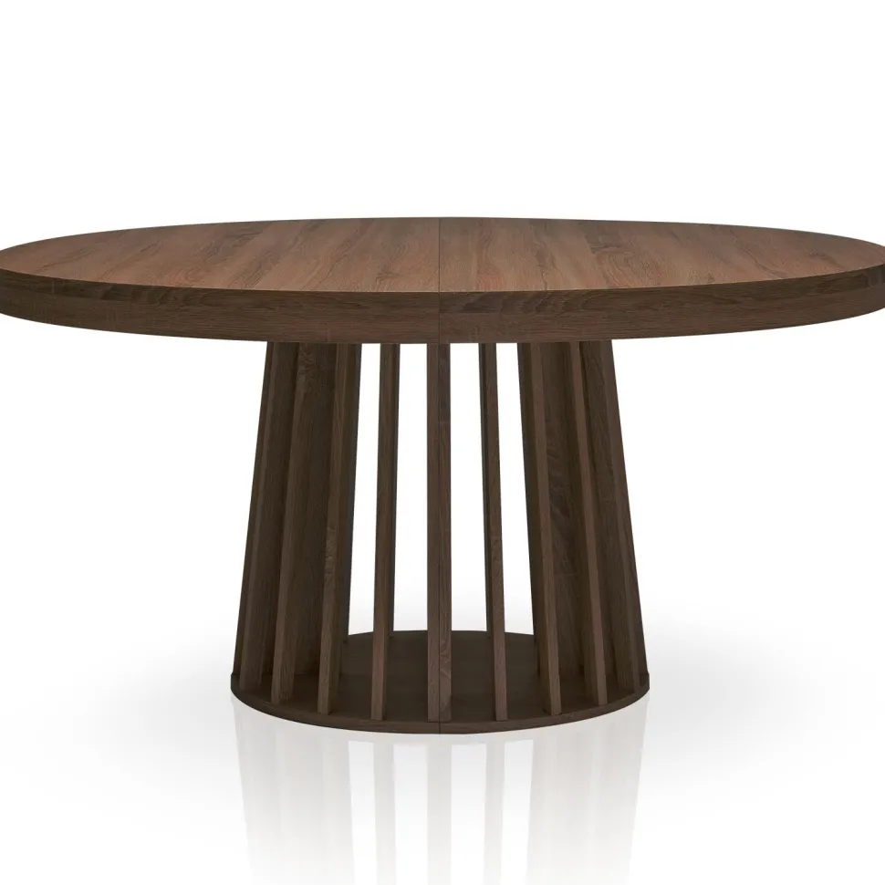 Table ovale extensible Eliza Bois noisette