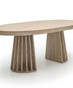 Table ovale extensible Eliza Chêne clair