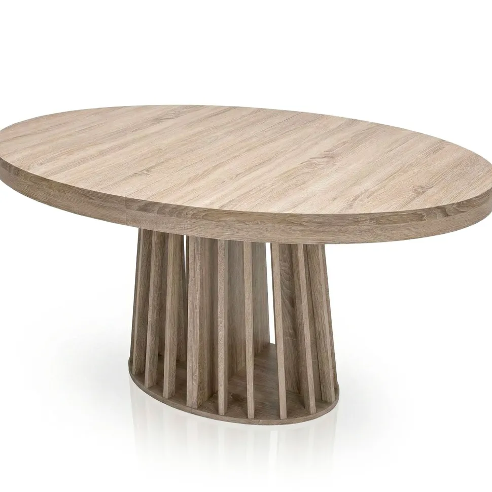 Table ovale extensible Eliza Chêne clair