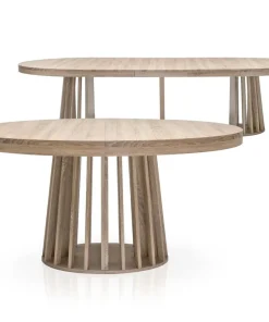 Table ovale extensible Eliza Chêne clair