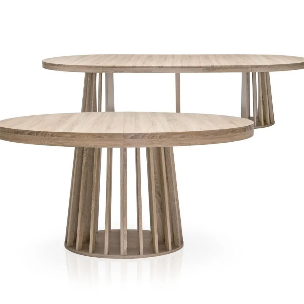 Table ovale extensible Eliza Chêne clair