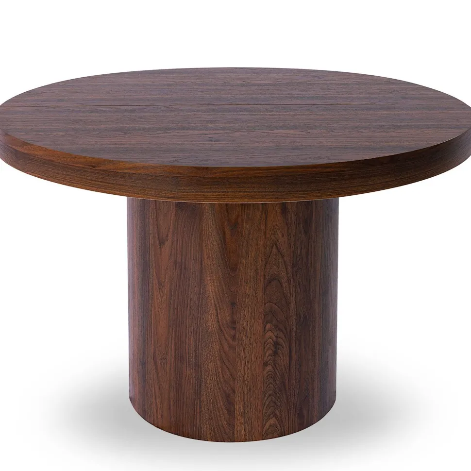 Table ronde extensible 110-260cm Suzie Bois noisette