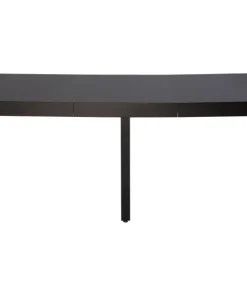 Table ronde extensible Grivery Noir pieds Noir