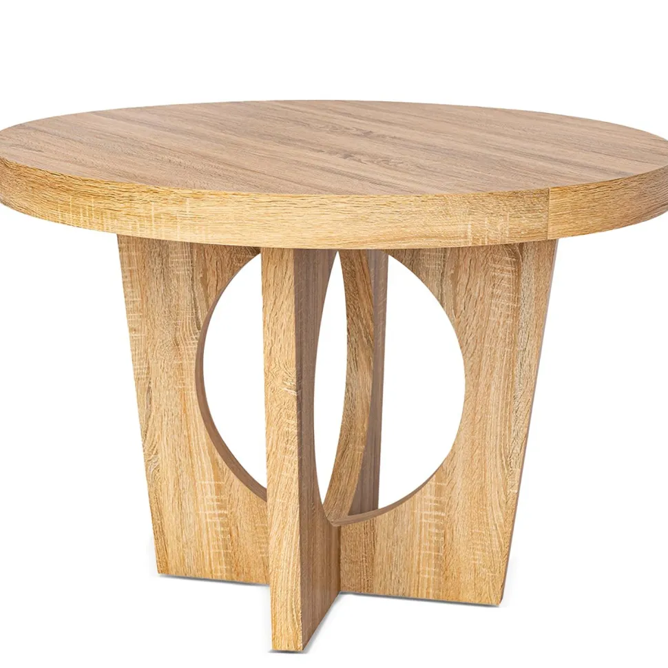 Table ronde extensible Kalipso Chêne Clair