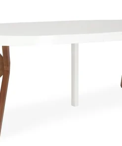 Table ronde extensible Myriade Blanc
