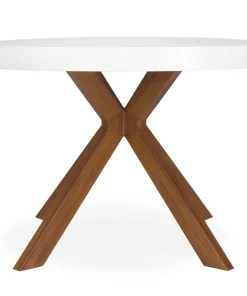 Table ronde extensible Myriade Blanc