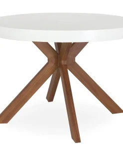 Table ronde extensible Myriade Blanc