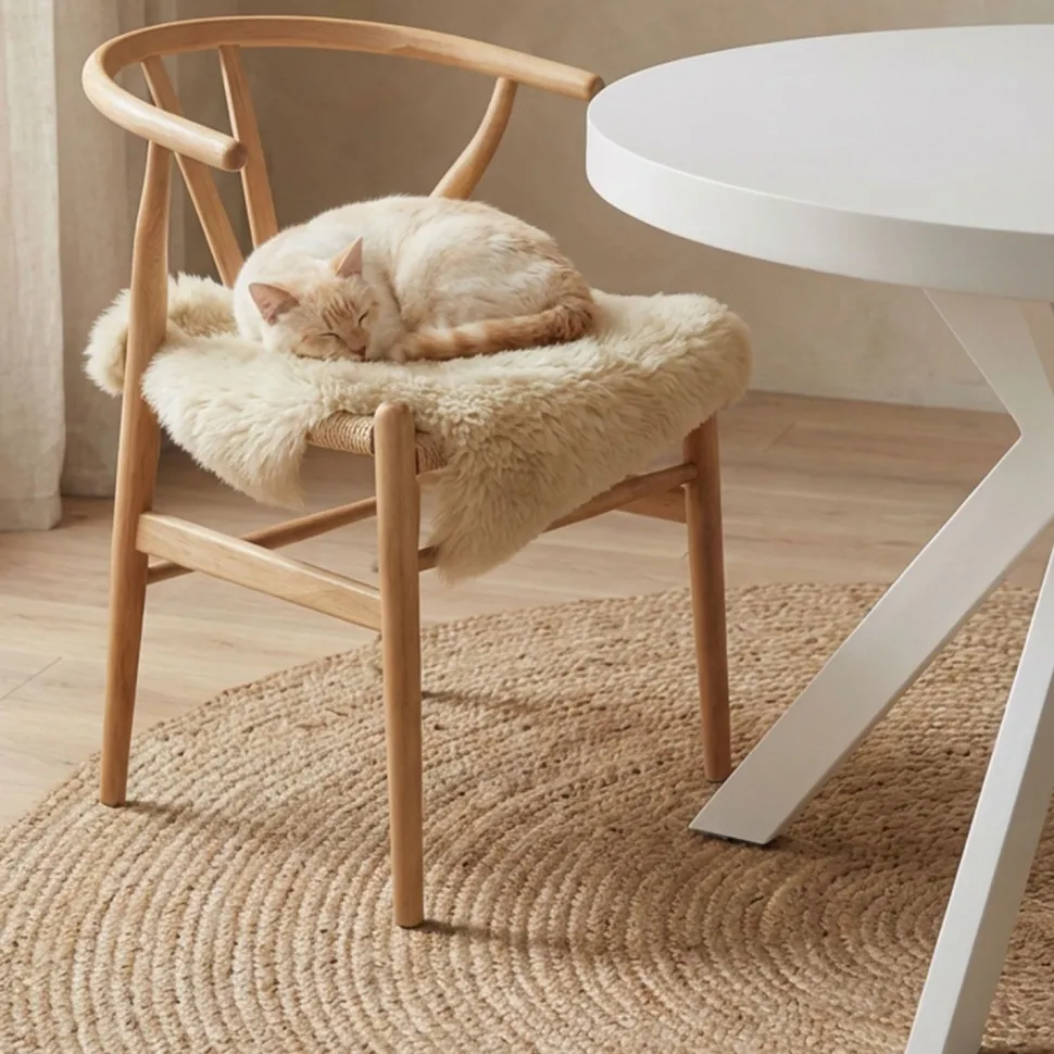 Table ronde extensible Myriade Blanc