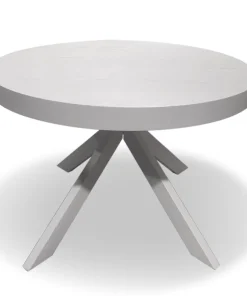 Table ronde extensible Myriade Blanc