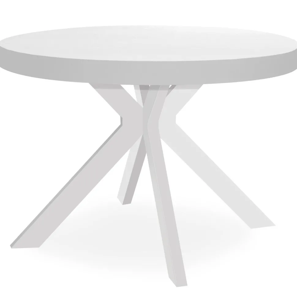 Table ronde extensible Myriade Blanc