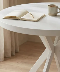 Table ronde extensible Myriade Blanc