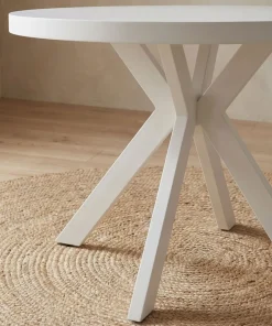 Table ronde extensible Myriade Blanc