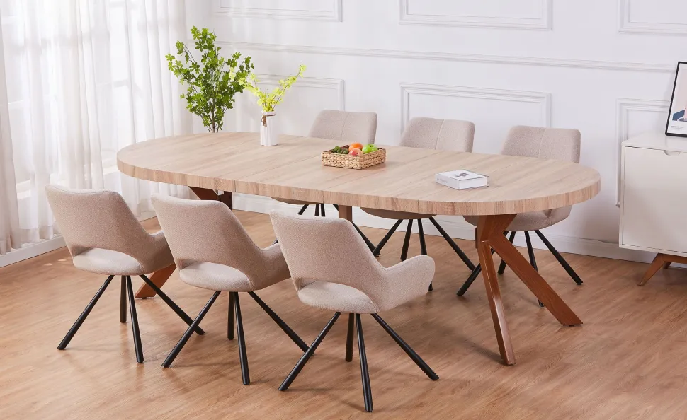 Table ronde extensible Myriade Sonoma