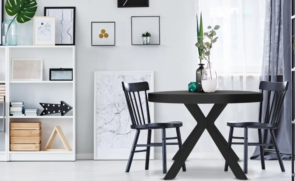 Table ronde extensible Myriade All Black