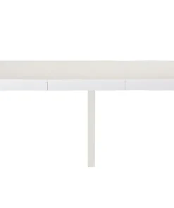 Table ronde extensible Soare Blanc pieds Or