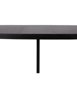 Table ronde extensible Soare Noir pieds Or