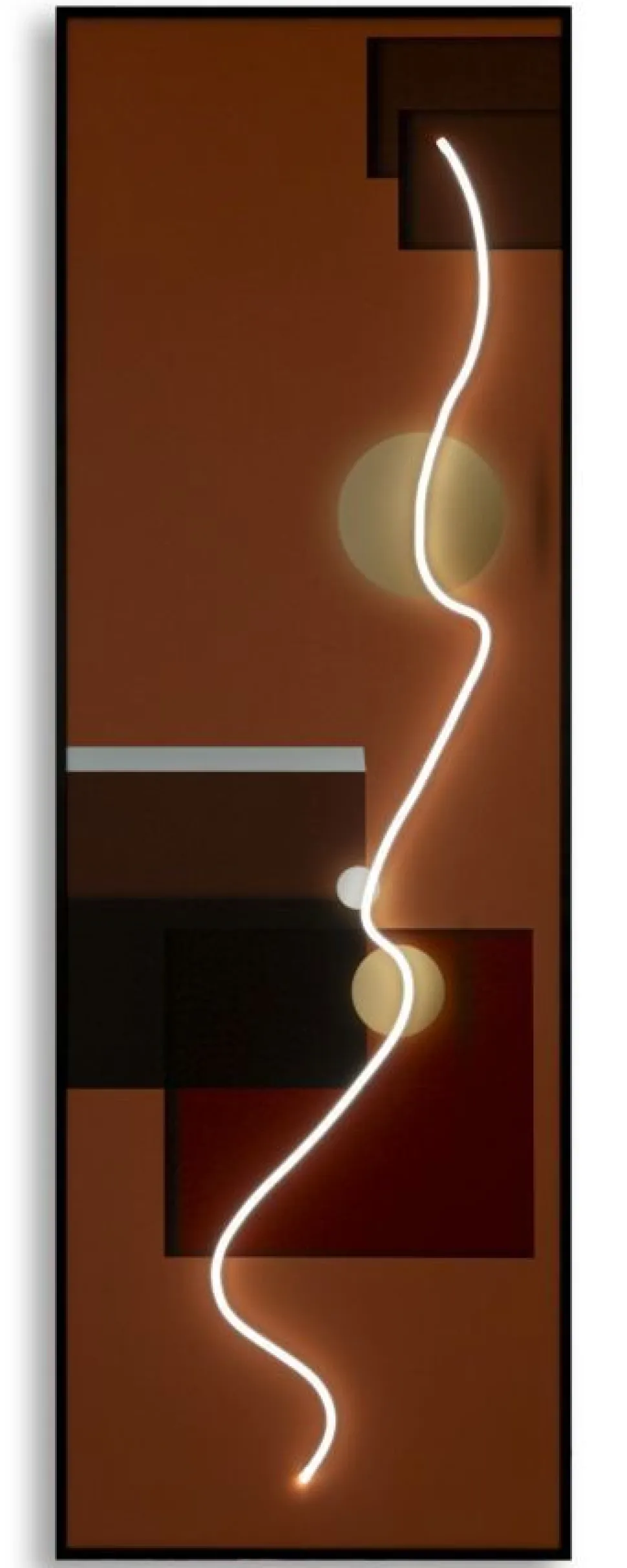 Tableau abstrait avec LED décoratif