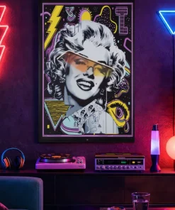 Tableau décoratif Marilin Inserts 3D avec LED