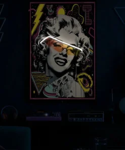 Tableau décoratif Marilin Inserts 3D avec LED