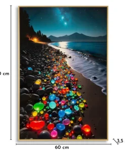 Tableau impressions sur toile couleurs laquées cadre 60x90