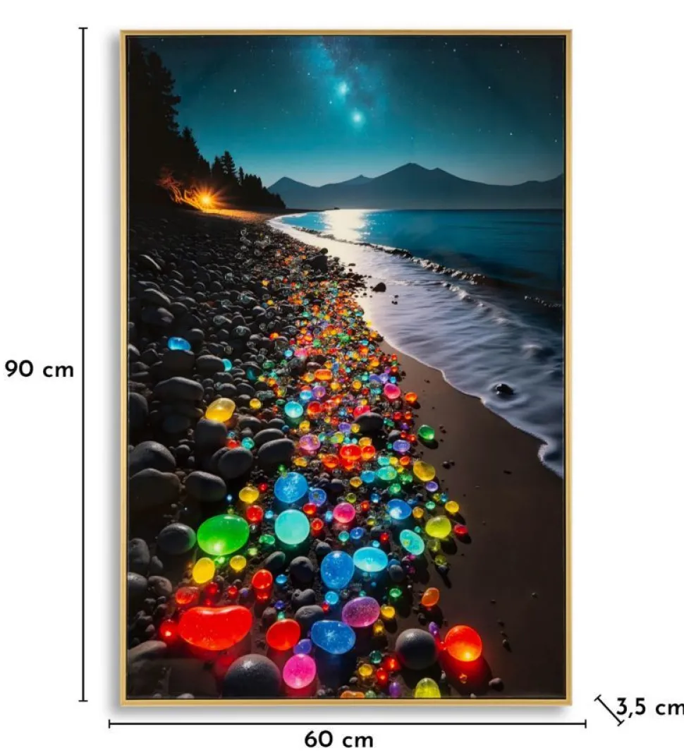 Tableau impressions sur toile couleurs laquées cadre 60x90