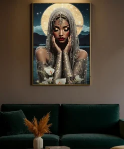 Tableau LED Venus Laqué avec Cadre