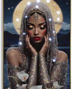 Tableau LED Venus Laqué avec Cadre