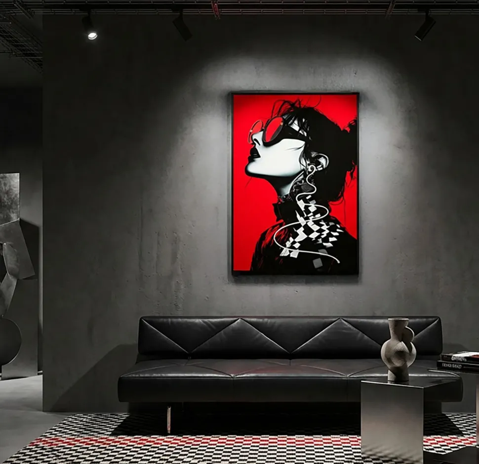 Tableau moderne avec LED acrylique 3D