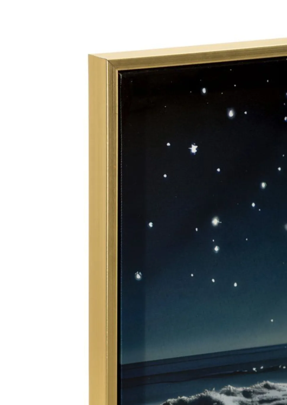Tableau paysage nocturne cadre Laqué