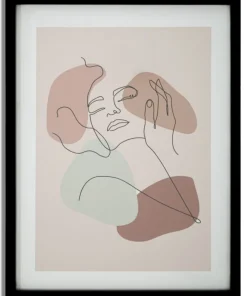 Tampon Visage M.D.F. et verre multicolore