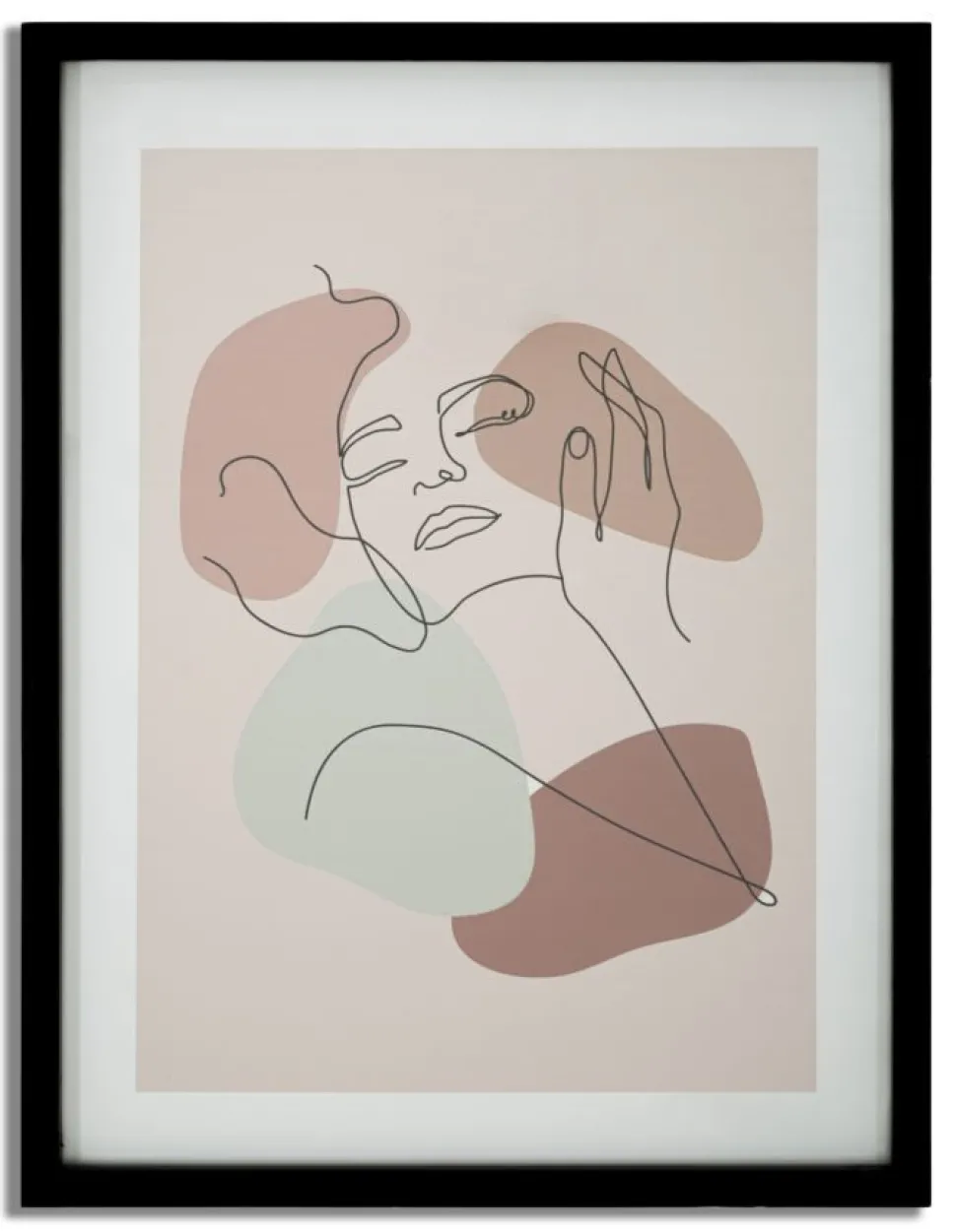 Tampon Visage M.D.F. et verre multicolore