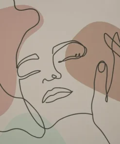 Tampon Visage M.D.F. et verre multicolore