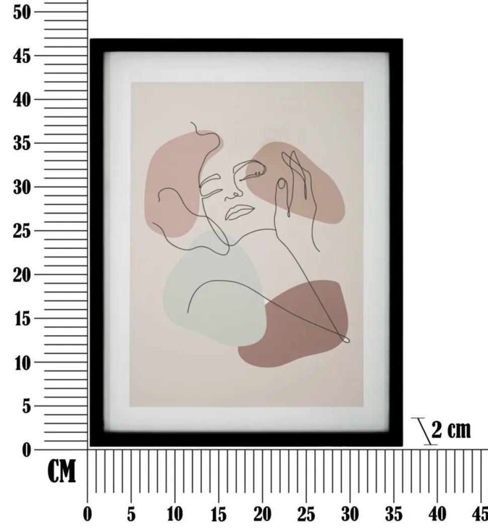Tampon Visage M.D.F. et verre multicolore