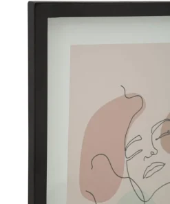 Tampon Visage M.D.F. et verre multicolore