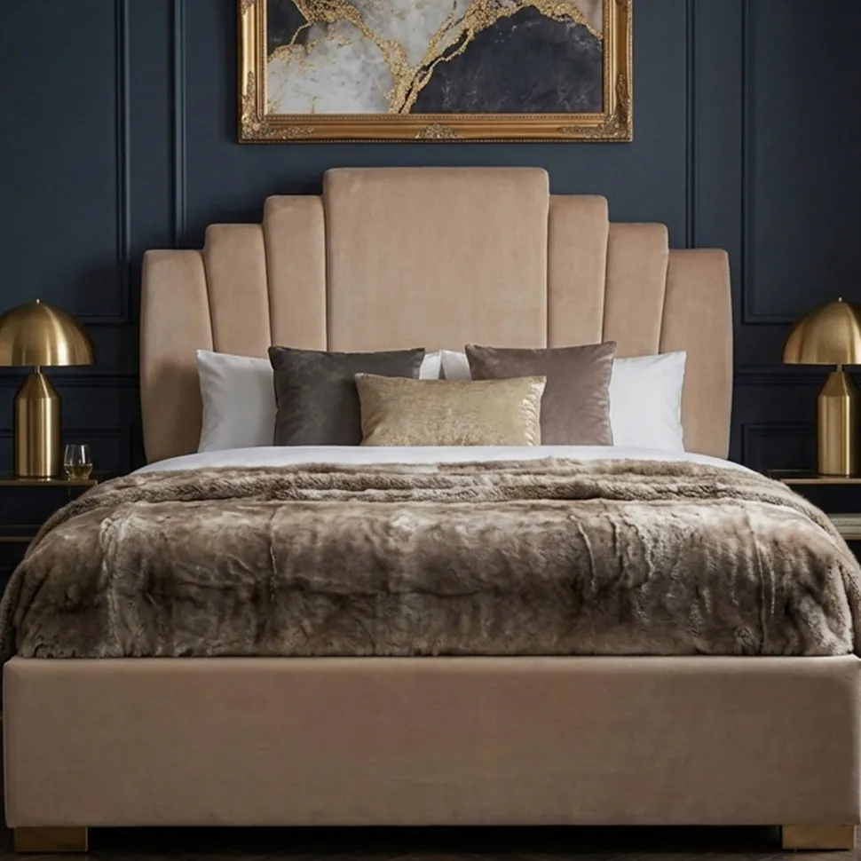 Tête de lit Arena 160 cm Velours Taupe