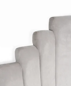Tête de lit Arena 180 cm Velours Argent