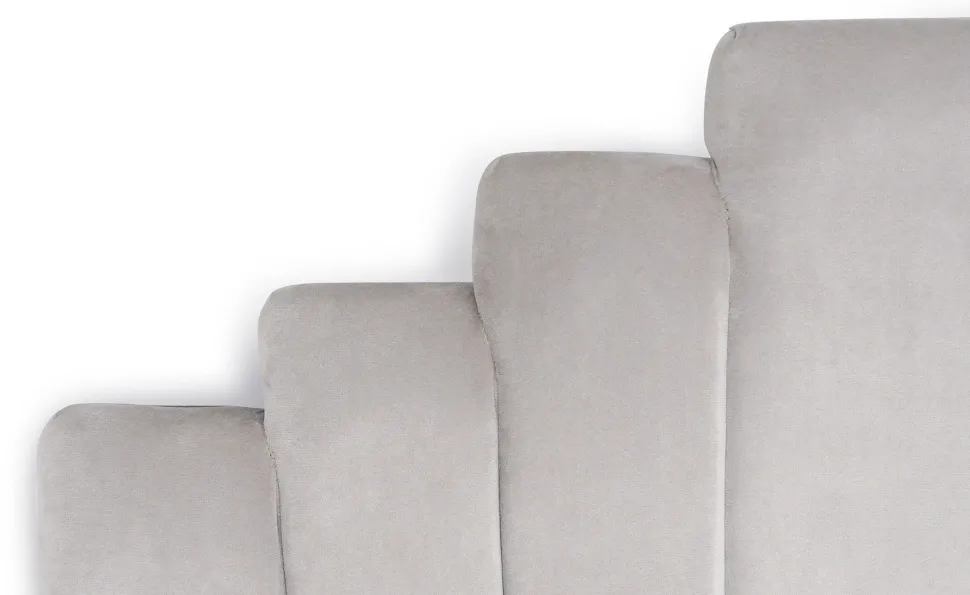 Tête de lit Arena 180 cm Velours Argent