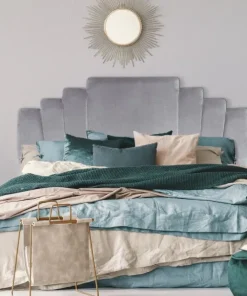 Tête de lit Arena 180 cm Velours Argent