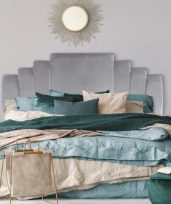 Tête de lit Arena 180 cm Velours Argent